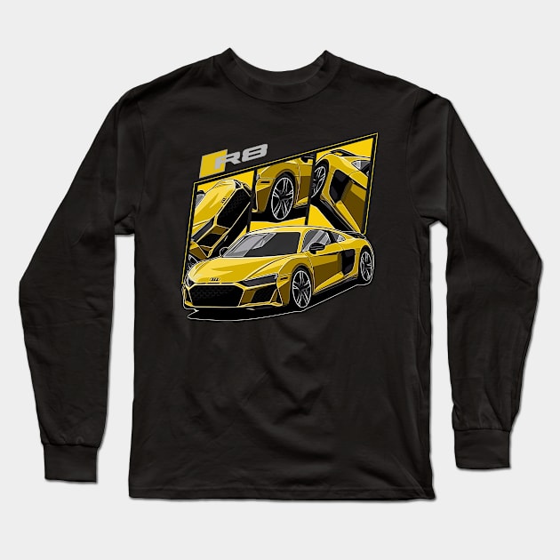 R8 v10 plus German Supercar Long Sleeve T-Shirt by T-JD